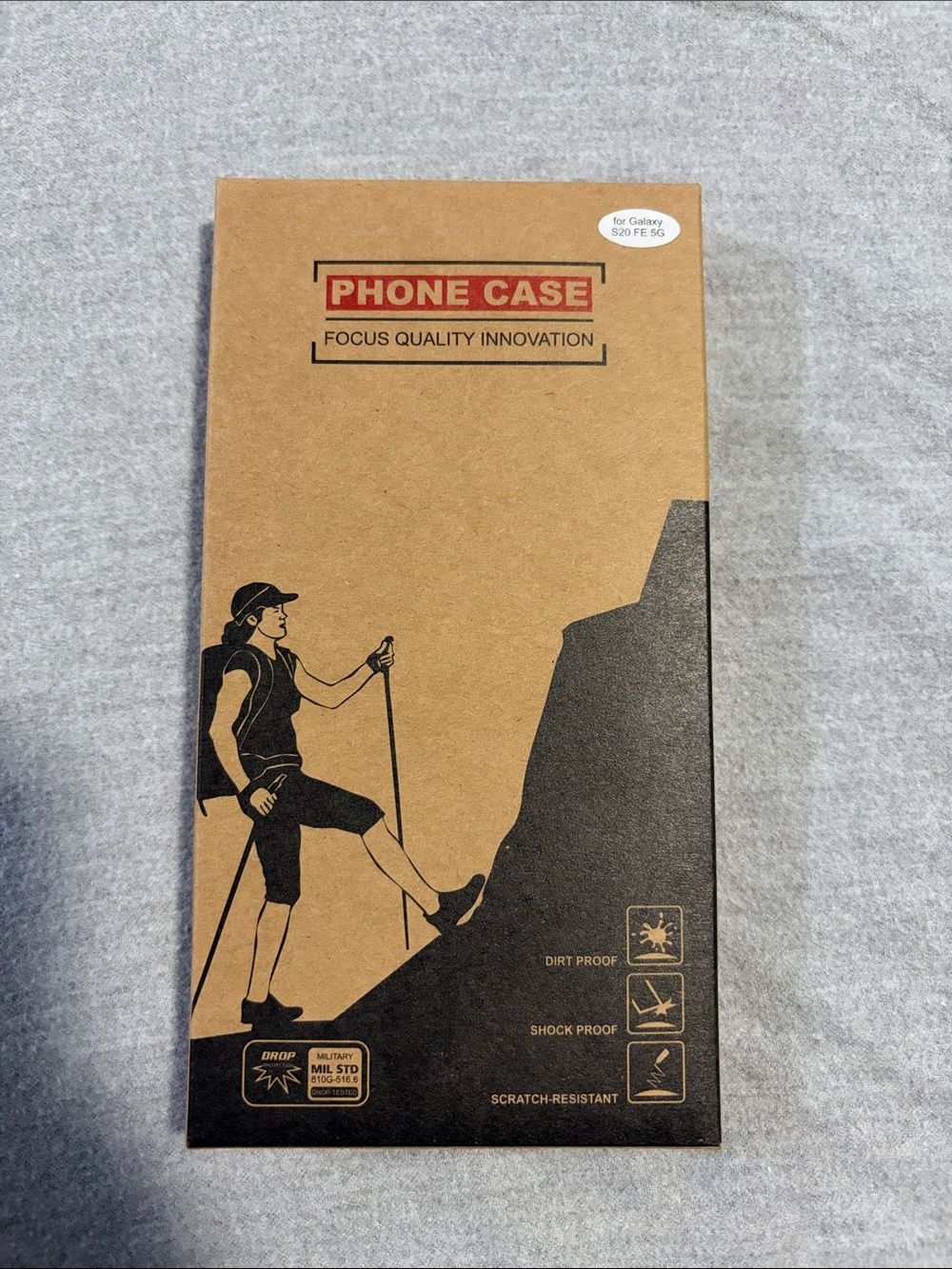 Phone Case for Galaxy S20 FE 5G - Brown Kraft Box Packaging